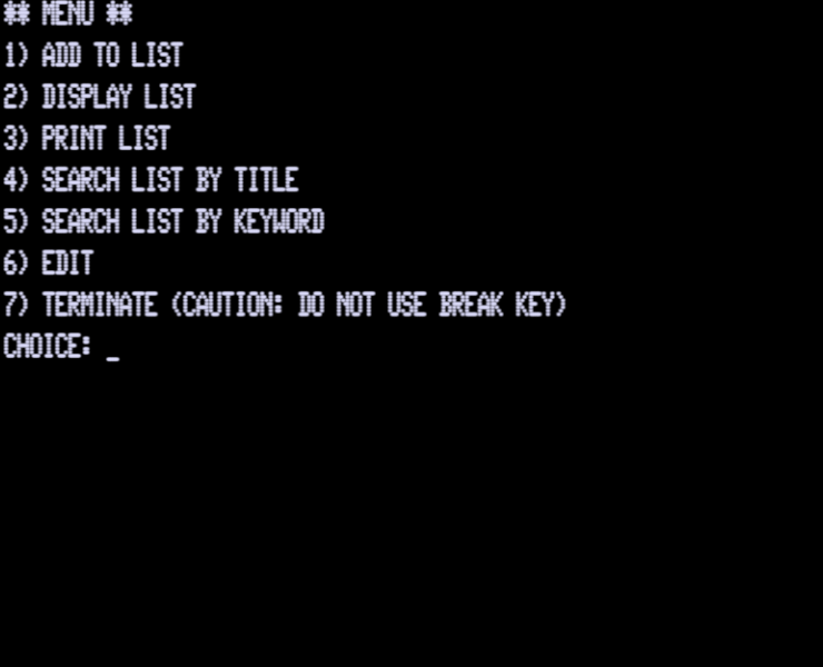 Screen shot